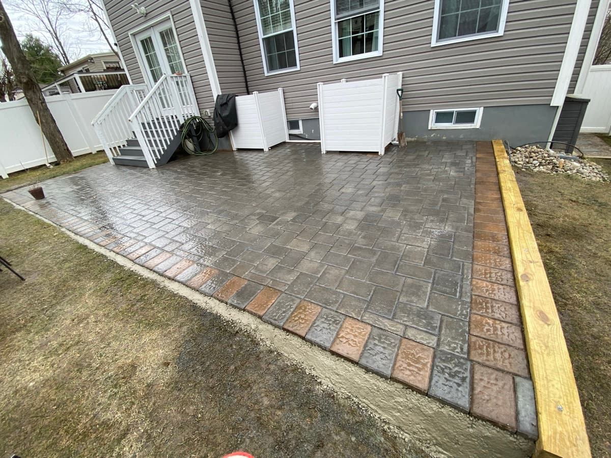 Restored patio — professional hardscaping result